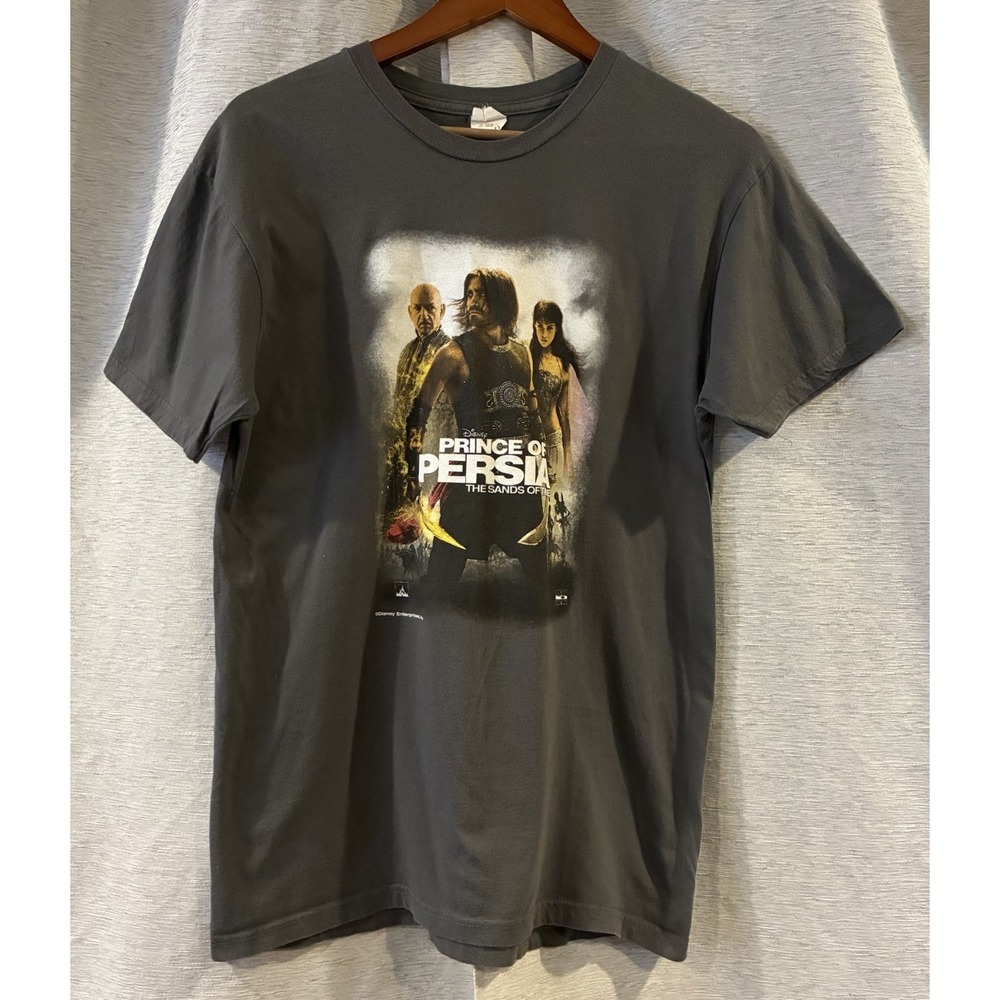 Disney Prince of Persia The Sands of Time Movie Promo T-Shirt Gray Medium
